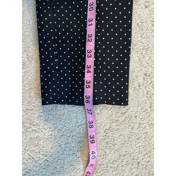 AKRIS PUNTO Women's Black‎ & White Polka Dot Pants Size 6 - Picture 14 of 14
